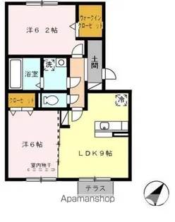 コンフォール【102号室】の間取り