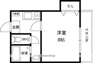 グレースハイツ西宮【2階】の間取り