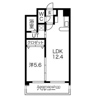 1LDKの間取り画像