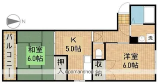 コーポ内山【2階】の間取り