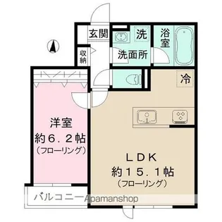 サンハイム二十騎町【1階】の間取り