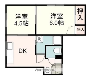 第一やまふじハイツ【301号室】の間取り