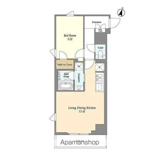 AIFLAT若松河田【3階】の間取り
