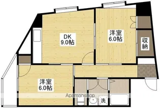 フローラ京橋【4階】の間取り