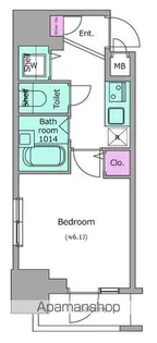 レジディア広尾Ⅱ【2階】の間取り