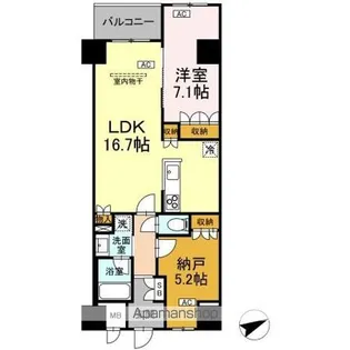 サンジョイアゼロ【7階】の間取り