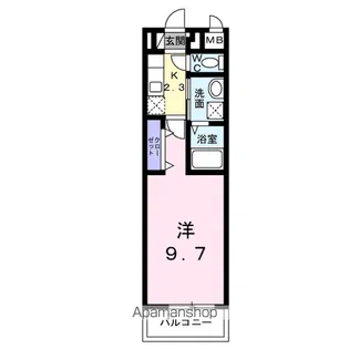 ミッドハイツ【3階】の間取り