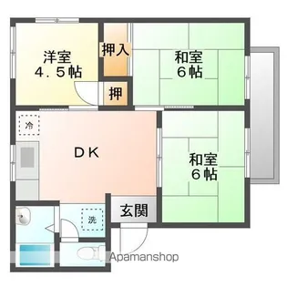 クレセント春日 A【2階】の間取り