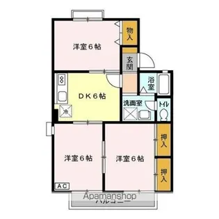 セジュール五井 C【2階】の間取り