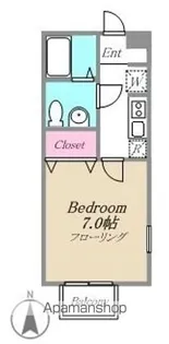 エステート桂台Ⅲ【101号室】の間取り