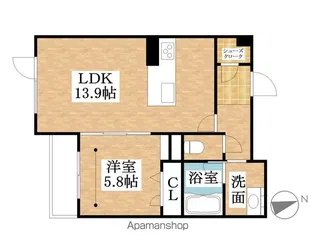 エムエスケー【102号室】の間取り