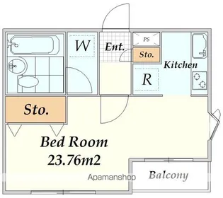 ピア信濃町【2階】の間取り
