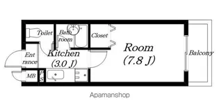 シャルル【301号室】の間取り