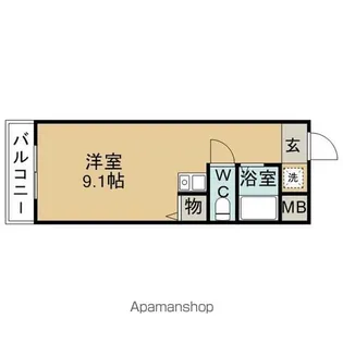 メゾン永森【4階】の間取り