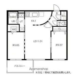 ガーデンテラス24【4階】の間取り