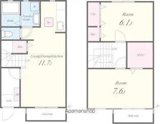 プロニティヴィラB【3-1号室】の間取り