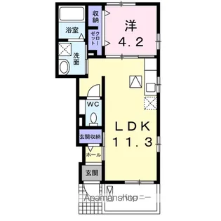 パトロネージュ【1階】の間取り