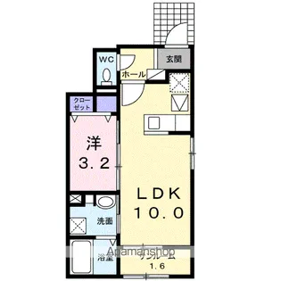 ベラ ルーチェ【1階】の間取り