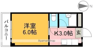 ハイツのぞみ【3階】の間取り