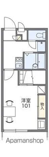 レオパレス広川一番館【104号室】の間取り