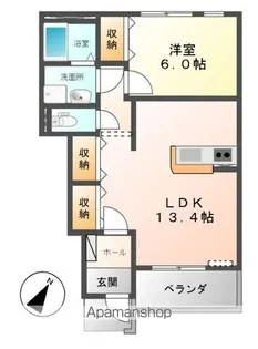 ルナ・ルーチェ【1階】の間取り