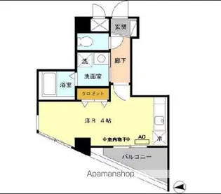 アベニール高砂【6階】の間取り