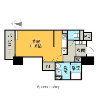 アルフォート天神【405号室】の間取り