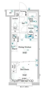 ラフィスタ二子玉川【1階】の間取り