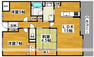 ステラ中百舌鳥【1階】の間取り