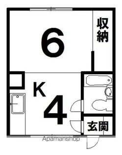 ハウスのじ【D号室】の間取り