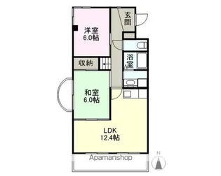 2LDKの間取り画像