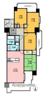 ユニーブル原駅前【9階】の間取り
