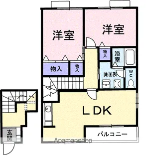 O&Kレジデンス B【2階】の間取り