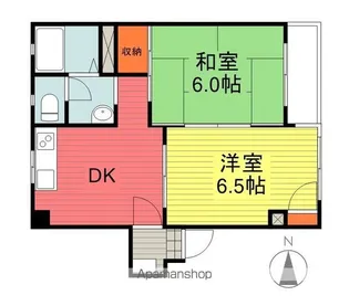 福島県福島市腰浜町【アパート】の間取り