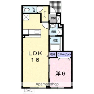 メゾンブローテ【1階】の間取り