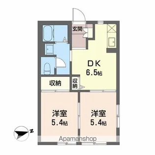 リバティ駿河台【A101号室】の間取り