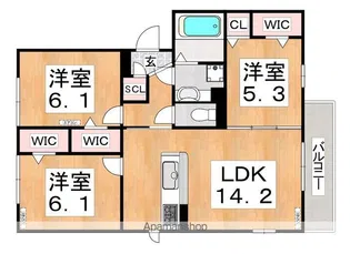 フォレストガーデン我孫子(アビコ)【2階】の間取り
