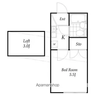 千葉県船橋市湊町3丁目【アパート】の間取り