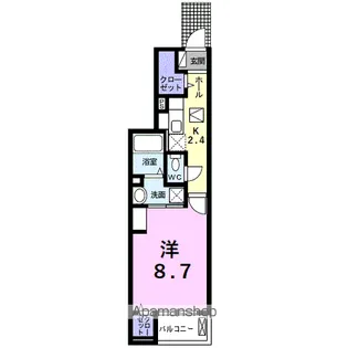 ベル ブリーズ イースト【1階】の間取り