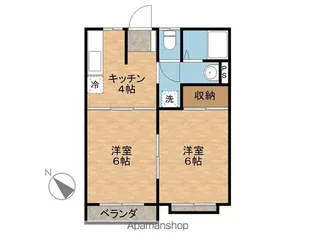 ルークハイツF棟【203号室】の間取り