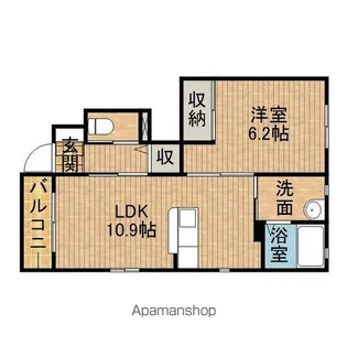 リラフォートA【1階】の間取り