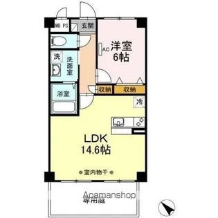 ジ・エレガンス城山【1階】の間取り