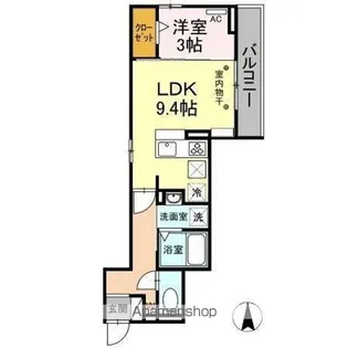 S・FIFTY【1階】の間取り