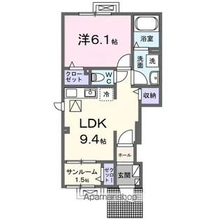 シェノン【1階】の間取り