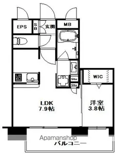 エンクレスト博多駅南STREET【2階】の間取り