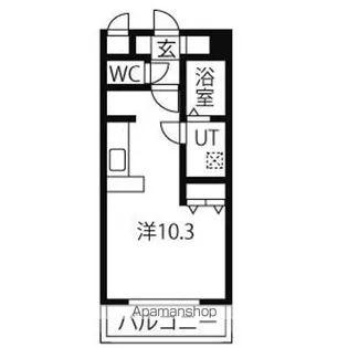 オーシャンフロントりんくう【4階】の間取り