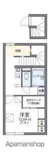 レオパレスウィステリア【2階】の間取り