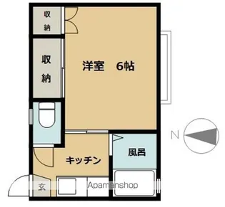 BONハイツ【101号室】の間取り