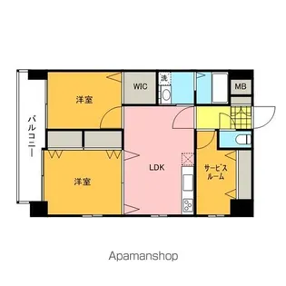 ノーブル千田公園【1101号室】の間取り