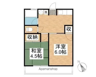 シティハイムフローラ【102号室】の間取り